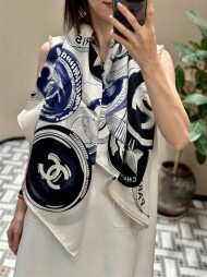 샤넬 CHANEL 모던 클래식 패턴 캐주얼 스카프