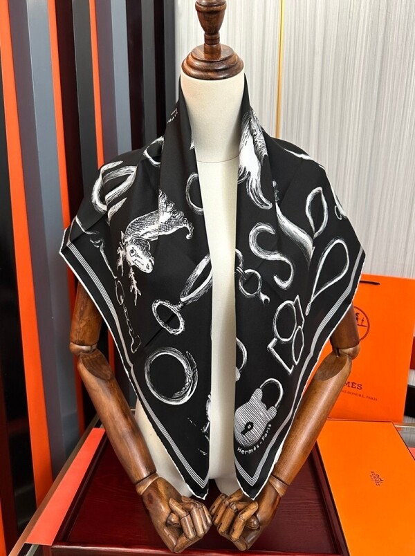 위핑,에르메스 Hermès 패션 디자인 패턴 캐주얼 스카프