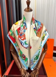 에르메스 Hermès 패션 디자인 패턴 캐주얼 스카프