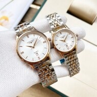 론진 Longines 모던 심플 커플 시계