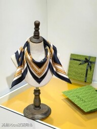 구찌 GUCCI 모던 클래식 패턴 빈티지 캐주얼 스카프 90*90cm