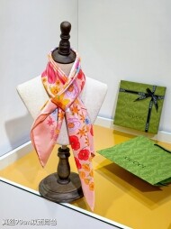 구찌 GUCCI 모던 클래식 패턴 빈티지 캐주얼 스카프 90*90cm