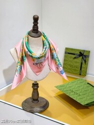 구찌 GUCCI 모던 클래식 패턴 빈티지 캐주얼 스카프 90*90cm