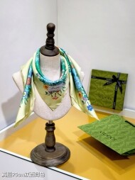 구찌 GUCCI 모던 클래식 패턴 빈티지 캐주얼 스카프 90*90cm