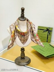 구찌 GUCCI 모던 클래식 패턴 빈티지 캐주얼 스카프 90*90cm