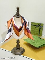 구찌 GUCCI 모던 클래식 패턴 빈티지 캐주얼 스카프 90*90cm