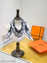 에르메스 Hermès 모던 클래식 패턴 빈티지 캐주얼 스카프 90*90cm