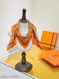 에르메스 Hermès 모던 클래식 패턴 빈티지 캐주얼 스카프 90*90cm