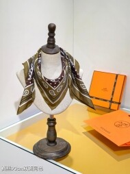 에르메스 Hermès 모던 클래식 패턴 빈티지 캐주얼 스카프 90*90cm