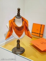 에르메스 Hermès 모던 클래식 패턴 빈티지 캐주얼 스카프 90*90cm