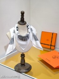 에르메스 Hermès 모던 클래식 패턴 빈티지 캐주얼 스카프 90*90cm