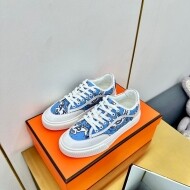 에르메스 Hermès 프린팅 로우탑 커플 캐주얼 슈즈