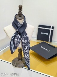 샤넬 CHANEL 모던 클래식 패턴 빈티지 캐주얼 스카프 90*90cm