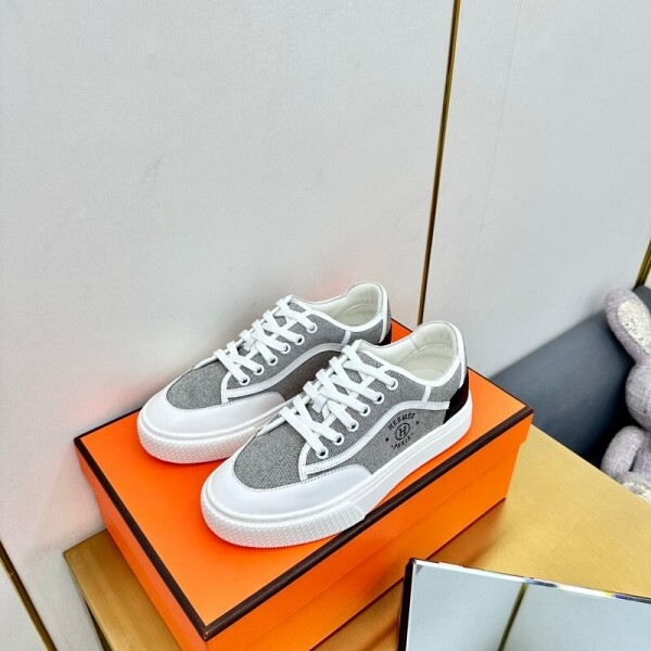 위핑,에르메스 Hermès H 나염 로우탑 커플 캐주얼 슈즈