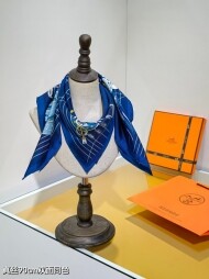 에르메스 Hermès 로고 패션 디자인 캐주얼 스카프 90*90cm
