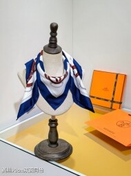 에르메스 Hermès 로고 패션 디자인 캐주얼 스카프 90*90cm
