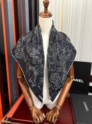 샤넬 CHANEL 로고 패션 디자인 캐주얼 스카프