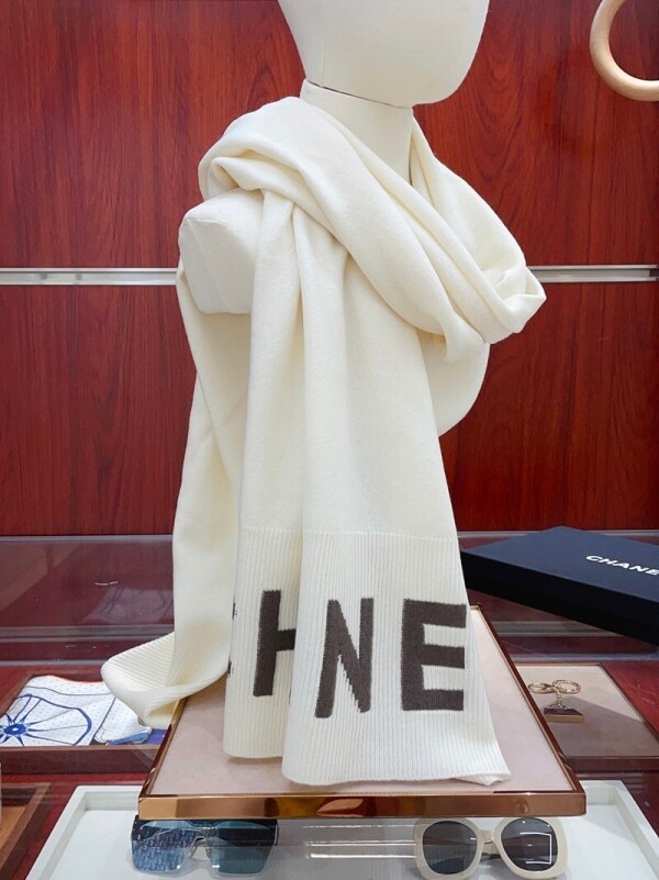 위핑,샤넬 CHANEL 로고 모던 심플 캐주얼 스카프