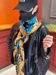 에르메스 Hermès 모던 디자인 패턴 캐주얼 스카프