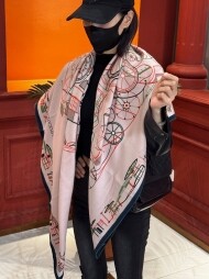 에르메스 Hermès 모던 디자인 패턴 캐주얼 스카프