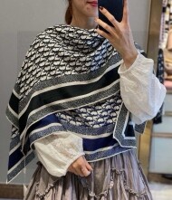 디올 DIOR 로고 패션 패턴 디자인 캐주얼 스카프