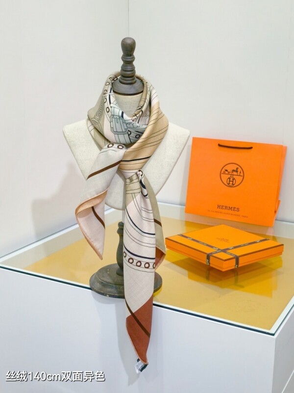 위핑,에르메스 Hermès 모던 디자인 패턴 캐주얼 스카프