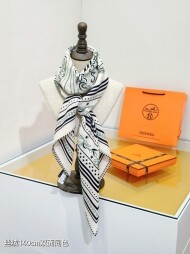 에르메스 Hermès 모던 디자인 패턴 빈티지 캐주얼 스카프