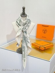 에르메스 Hermès 모던 디자인 패턴 빈티지 캐주얼 스카프