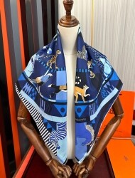 에르메스 Hermès 모던 빈티지 패턴 캐주얼 스카프