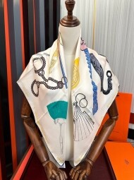 에르메스 Hermès 모던 디자인 패턴 캐주얼 스카프
