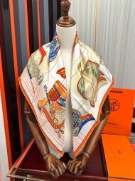 에르메스 Hermès 모던 디자인 패턴 캐주얼 스카프