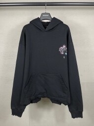 발렌시아가 BALENCIAGA 패션 그래피티 영문 로고 긴팔 커플 후드