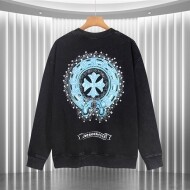 크롬하츠 Chrome Hearts 패션 프린트 캐주얼 워싱 라운드 긴팔 커플 맨투맨