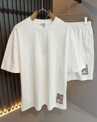버버리 BURBERRY 모던 클래식 캐주얼 반팔 반팔 세트