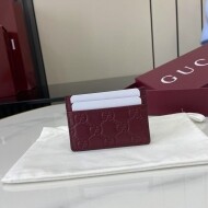 구찌 GUCCI Emblem 모던 엠보 카드 지갑