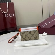 구찌 GUCCI Emblem 패션 캐주얼 커플 카드 지갑