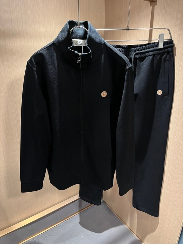 위핑,에르메스 Hermès 남성 클래식 캐주얼 긴팔 팬츠 세트
