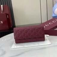 구찌 GUCCI Marmont 지그 엠보 장지갑