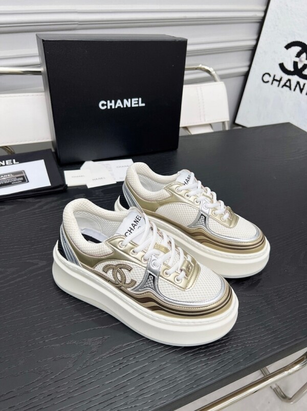 위핑,샤넬 CHANEL 통굽 클래식 로고 여성캐주얼 슈즈