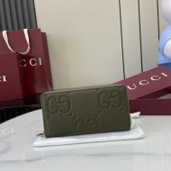 구찌 GUCCI 지그 엠보 지퍼 지갑
