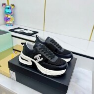 샤넬 CHANEL 듀얼 C 로고 키높이 통기성 여성 운동화