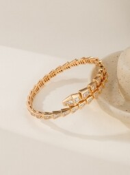 불가리 BVLGARI 클래식 디자인 모던 큐빅 팔찌