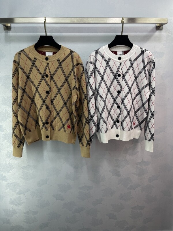 위핑,버버리 BURBERRY 여성 캐주얼 니트 아우터 양모 36.38.40