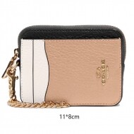 Coach 코치  짚 카드 케이스 4컬러 ZIP CARD CASE C1886
