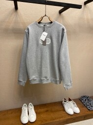 디올 DIOR 레터링 로고 자수 캐주얼 커플 후드