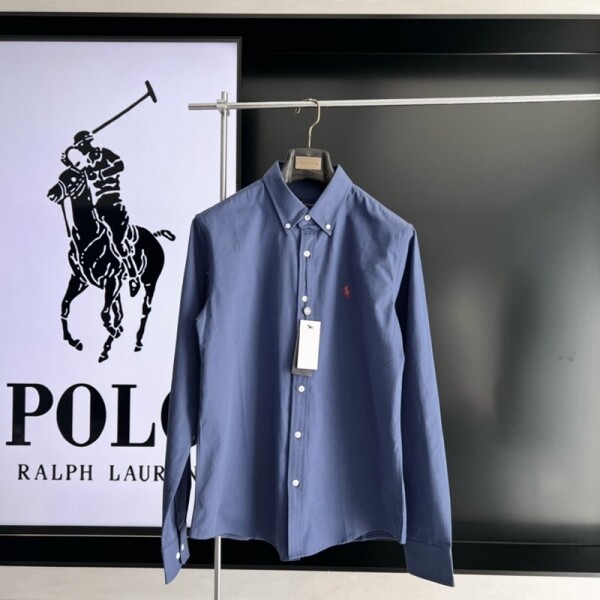 위핑,폴로 랄프로렌 RALPH LAUREN 순면 말 자수 로고 커플 셔츠
