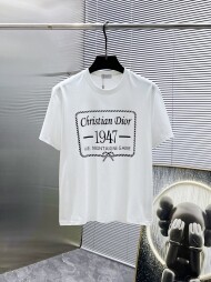 디올 DIOR 로고 패션 트렌디 커플룩 반팔