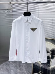 프라다 PRADA 클래식 디자인 캐주얼 긴팔 셔츠