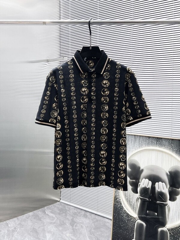 위핑,돌체앤가바나 Dolce & Gabbana 클래식 빈티지 캐주얼 폴로넥 반팔