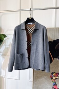 버버리 BURBERRY 클래식 요소 빈티지 캐주얼 니트 카디건
